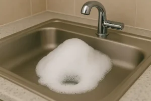 لوله بازکنی با سرکه و جوش شیرین