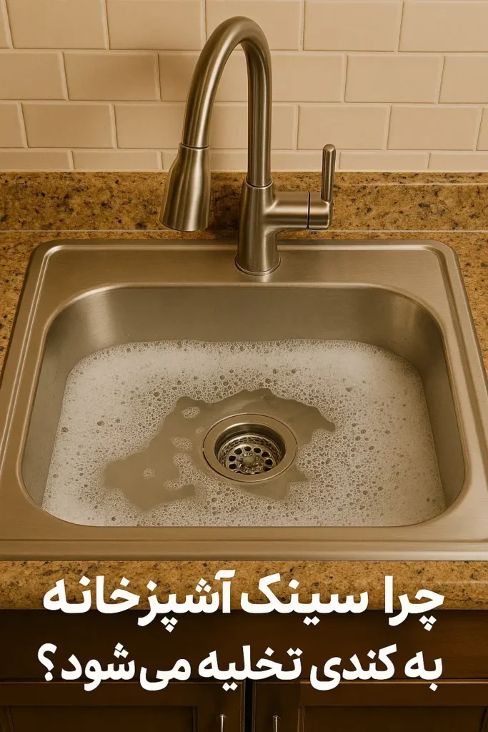 چرا سینک آشپزخانه می‌گیرد