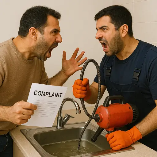 شکایت از شرکت لوله بازکنی