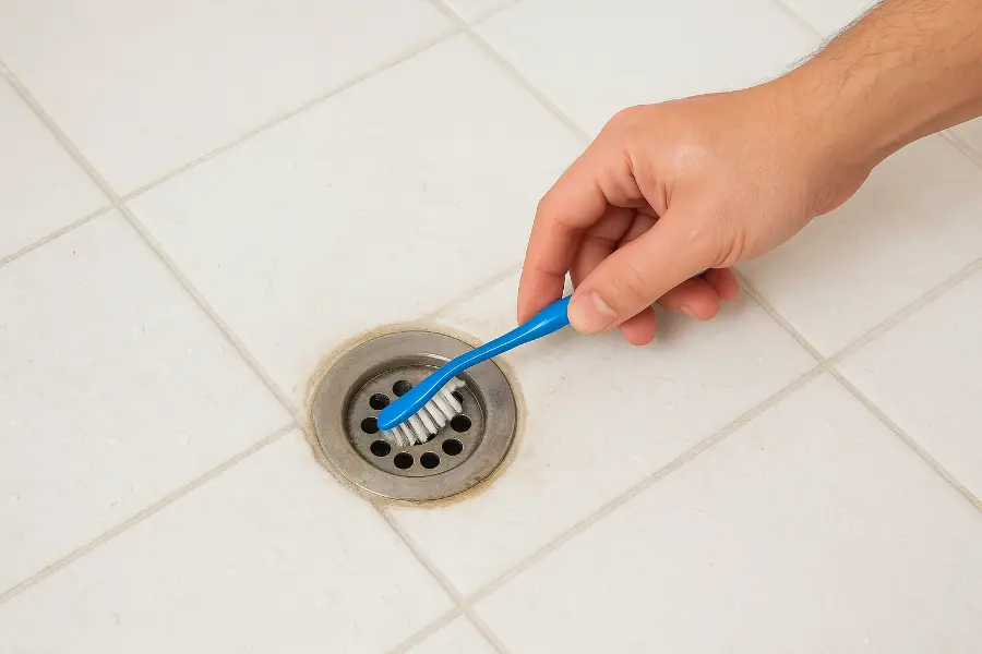 تمیز کردن کفشور حمام