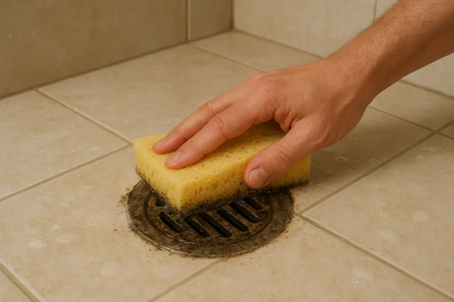 تمیز کردن کفشور حمام