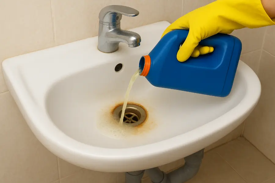 لوله بازکنی با اسید