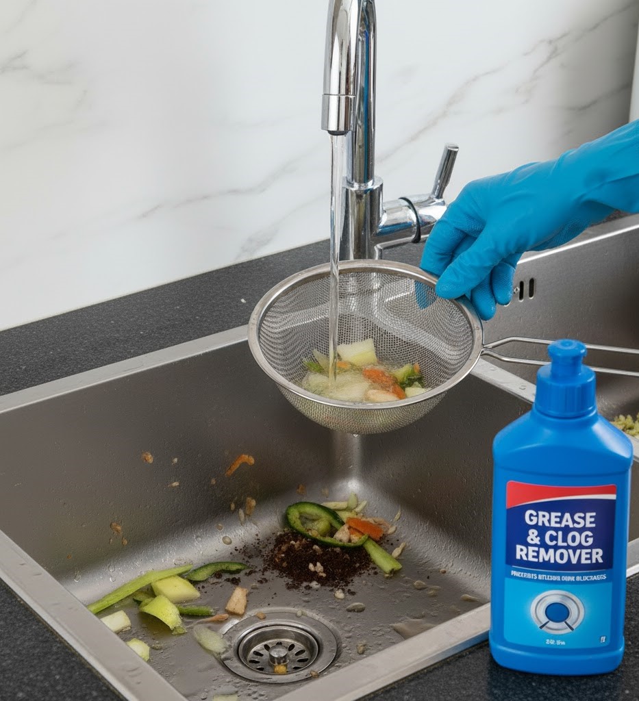 جلوگیری از گرفتگی سینک ظرفشویی