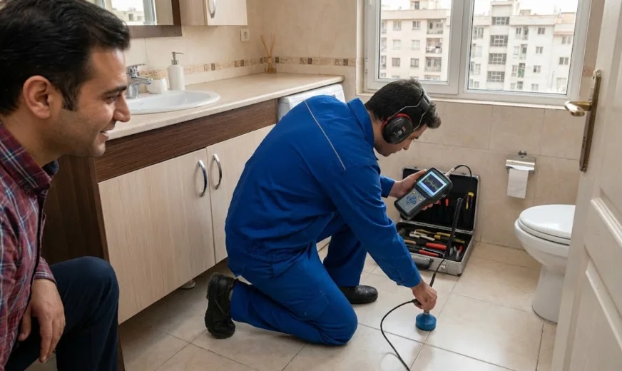 پیدا کردن محل نشتی