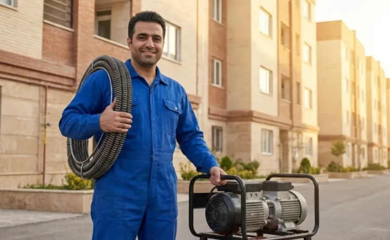 لوله بازکنی شهر جدید هشتگرد