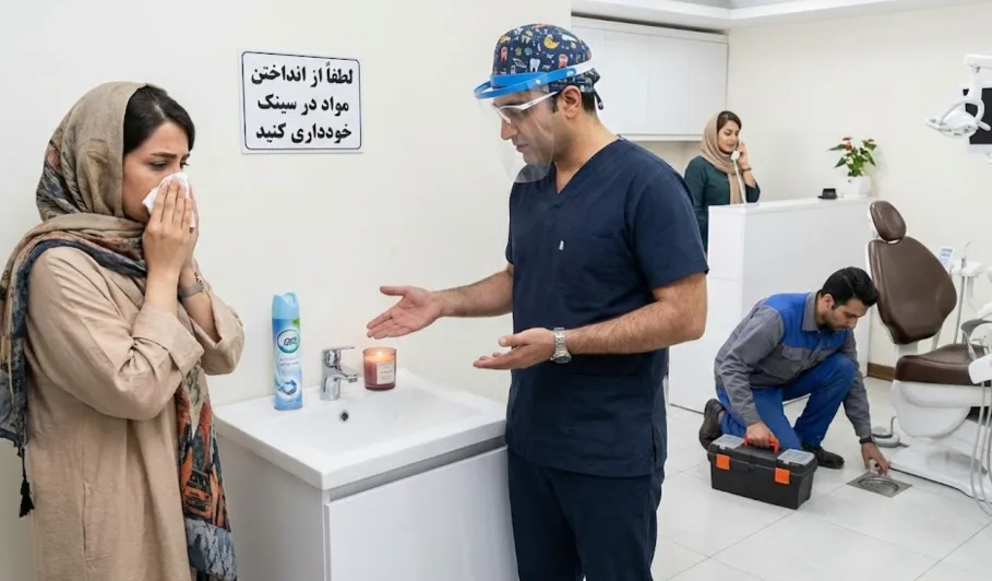 بوی بد کلینیک دندانپزشکی