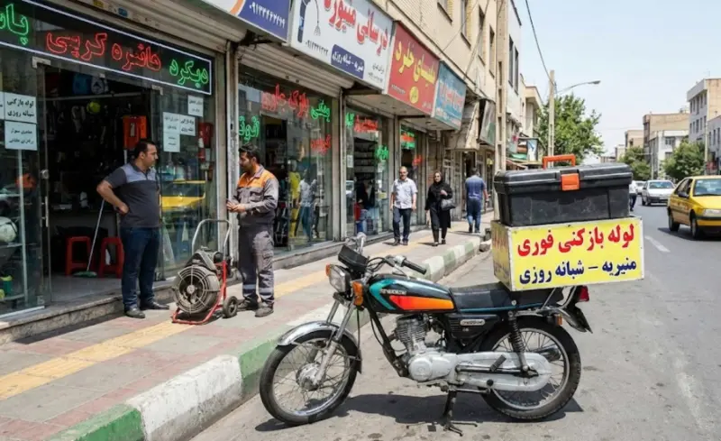 لوله بازکنی میدان منیریه