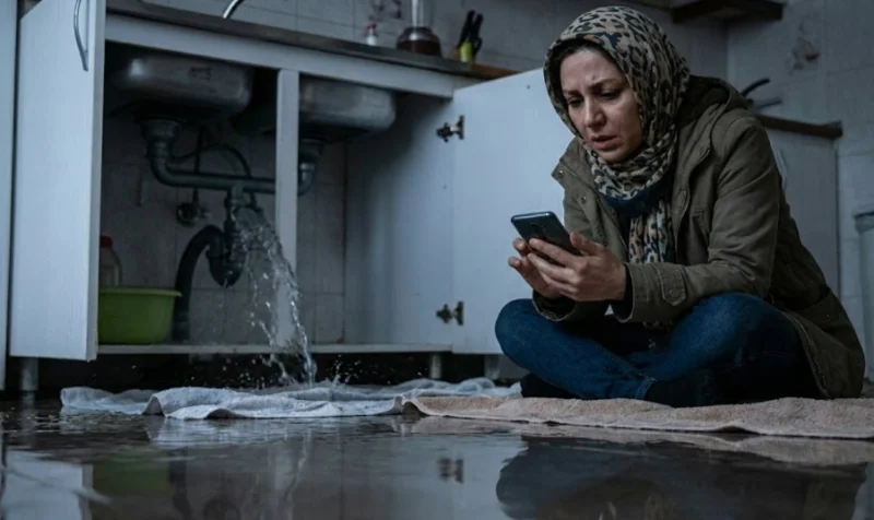 تماس اضطراری با لوله بازکنی