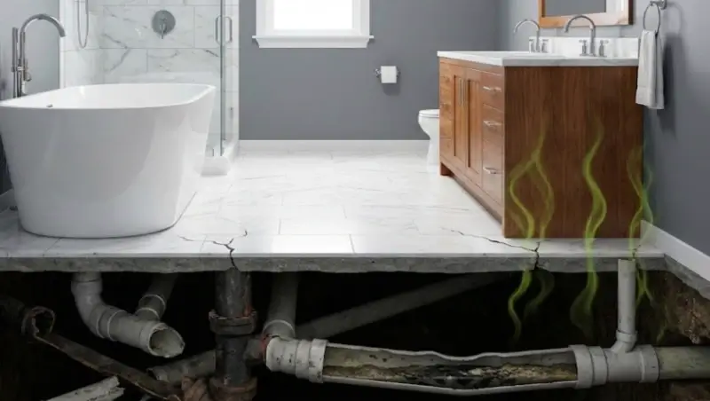 مشکل فاضلاب بعد از بازسازی