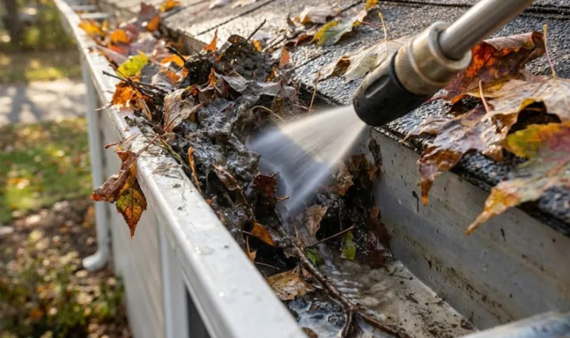 رفع گرفتگی ناودان