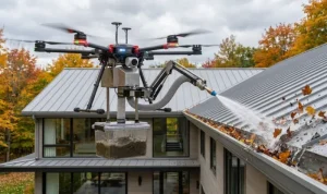 تمیز کردن ناودان با تکنولوژی جدید