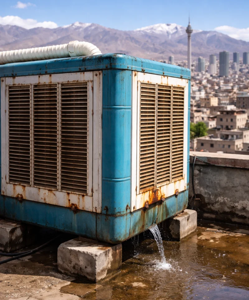 نشتی آب کولر آبی