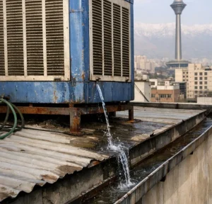 نشتی آب کولر آبی