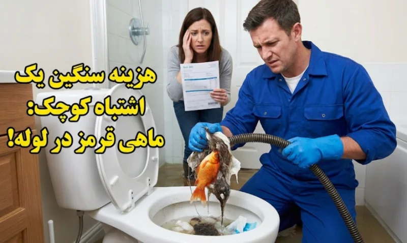 ماهی را در توالت نیاندازید