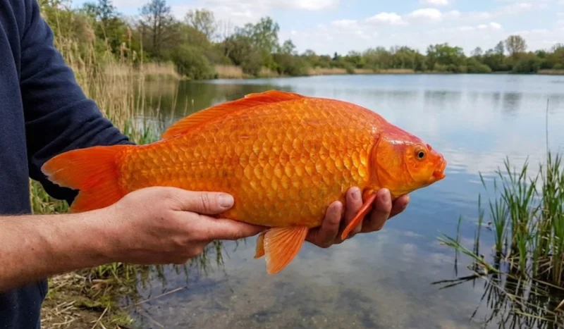 ماهی قرمز در طبیعت