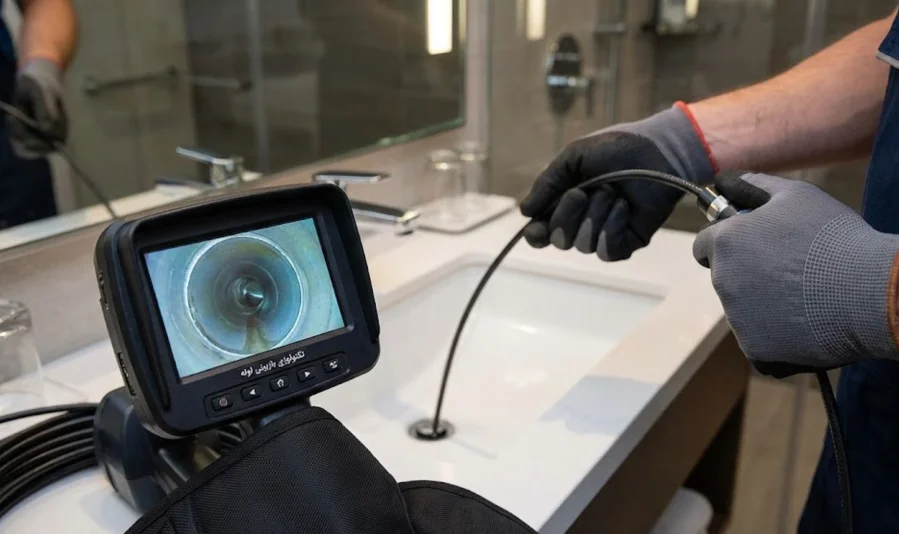 لوله بازکنی با دوربین