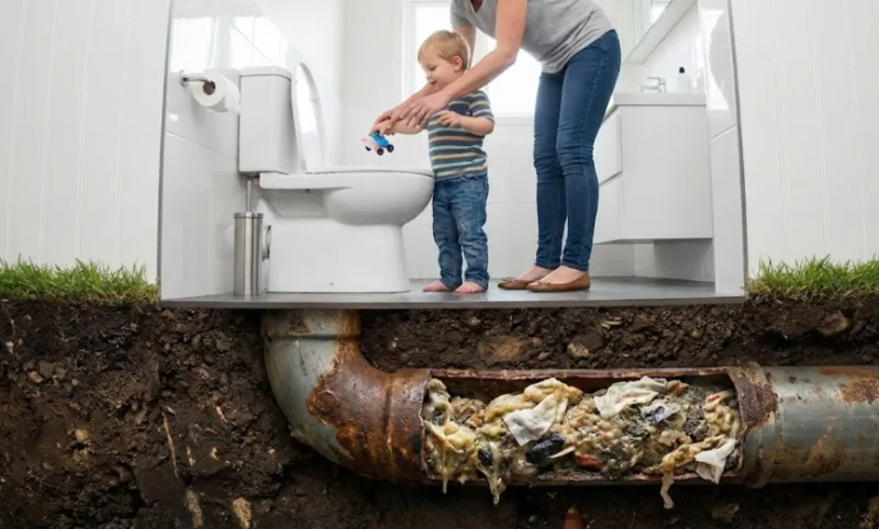 آموزش نگهداری از فاضلاب به کودک
