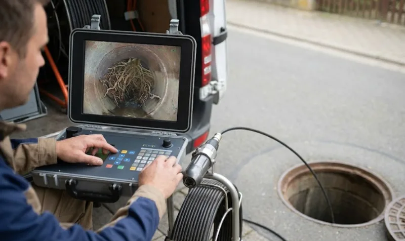 بازرسی لوله های فاضلاب با دوربین