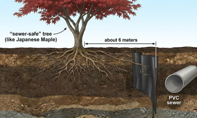 محافظ لوله فاضلاب در برابر ریشه