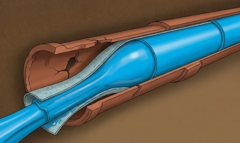 بازسازی لوله فاضلاب بدون حفاری