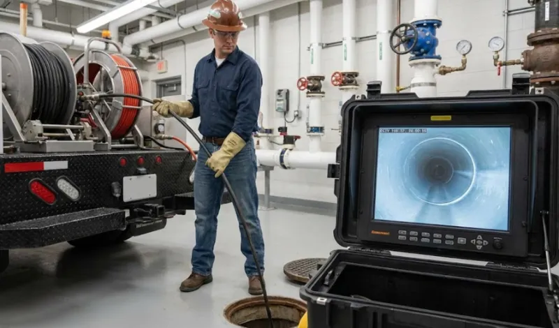 بازرسی لوله های فاضلاب با دوربین